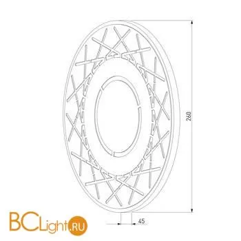 Настенный светильник Eurosvet Ilios 40148/1 LED белый a046171 - Фото 2