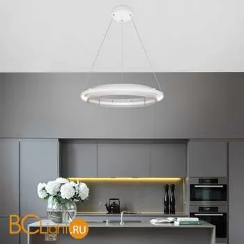 Подвесной светильник Eurosvet Imperio 90241/1 белый / серебро - Фото 4