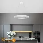 Подвесной светильник Eurosvet Imperio 90241/1 белый / серебро - Фото 4