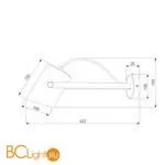 Бра Eurosvet Italio 20092/1 черный / античная бронза a051717 - Фото 2