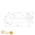 Настенный светильник Eurosvet Italio 20092/1 белый / сатин никель - Фото 2