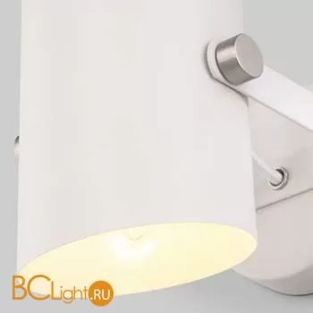 Настенный светильник Eurosvet Italio 20093/1 белый / сатин никель - Фото 0