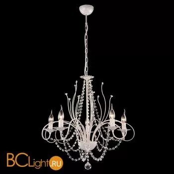 Люстра Eurosvet Iviya 10002/5 белый с золотом/прозрачный хрусталь Strotskis - Фото 0