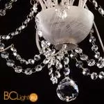 Люстра Eurosvet Iviya 10002/5 белый с золотом/прозрачный хрусталь Strotskis - Фото 2