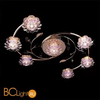 Потолочная люстра Eurosvet Изабель 5136/7 золото/фиолетовый