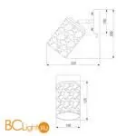 Настенный светильник Eurosvet Jackice 20095/1 черный / золото - Фото 2