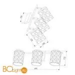 Настенный светильник Eurosvet Jackice 20095/3 черный / золото - Фото 1