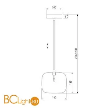 Подвесной светильник Eurosvet Jar 50129/1 хром a057263 - Фото 2