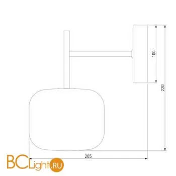 Бра Eurosvet Jar 70128/1 хром a056923 - Фото 2