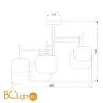 Люстра Eurosvet Jar 70128/5 хром a056924 - Фото 3