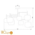 Люстра Eurosvet Jar 70128/7 хром a056925 - Фото 2