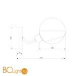 Бра Eurosvet Jasper 70093/1 черный - Схема