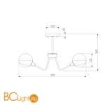 Потолочная люстра Eurosvet Jasper 70093/8 черный - Схема