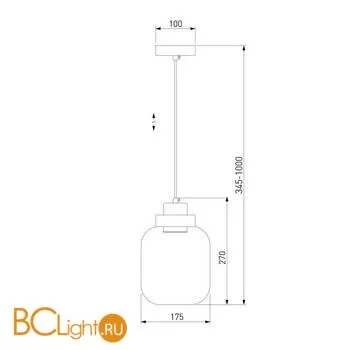 Подвесной светильник Eurosvet Jeffry 50240/1 LED a060672 - Фото 3