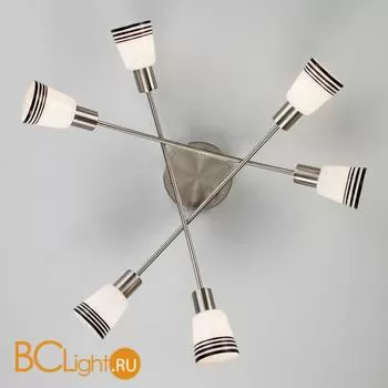 Потолочная люстра Eurosvet Jenna 30131/6 сатин-никель - Фото 1