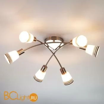 Потолочная люстра Eurosvet Jenna 30131/6 сатин-никель - Фото 3