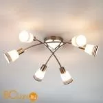 Потолочная люстра Eurosvet Jenna 30131/6 сатин-никель - Фото 3