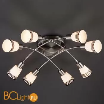 Потолочная люстра Eurosvet Jenna 30131/8 сатин-никель - Фото 0