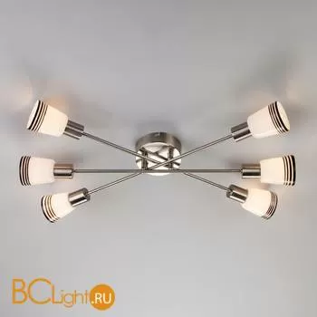 Потолочная люстра Eurosvet Jenna 30132/6 сатин-никель