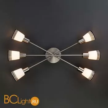 Потолочная люстра Eurosvet Jenna 30132/6 сатин-никель - Фото 1