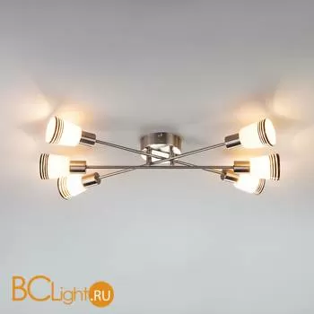 Потолочная люстра Eurosvet Jenna 30132/6 сатин-никель - Фото 2