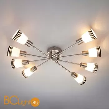 Потолочная люстра Eurosvet Jenna 30132/8 сатин-никель