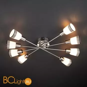 Потолочная люстра Eurosvet Jenna 30132/8 сатин-никель - Фото 1