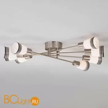 Потолочная люстра Eurosvet Jenna 30132/8 сатин-никель - Фото 0