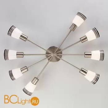 Потолочная люстра Eurosvet Jenna 30132/8 сатин-никель - Фото 2