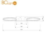 Потолочный светильник Eurosvet Jenssen 90105/13 хром 168W - Схема
