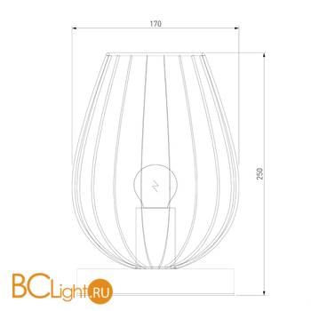 Настольная лампа Eurosvet Jersey 01013/1 черный - Схема