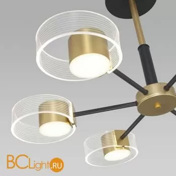 Люстра Eurosvet Jet 90244/6 черный / золото - Фото 0