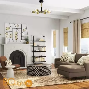 Люстра Eurosvet Jet 90244/8 черный / золото