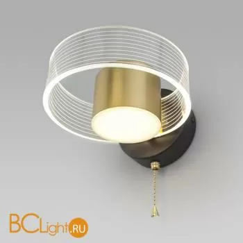 Настенный светильник Eurosvet Jet 90244/1 черный / золото - Фото 1