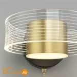 Настенный светильник Eurosvet Jet 90244/1 черный / золото - Фото 0