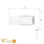 Настенный светильник Eurosvet Jet 90244/1 черный / золото - Фото 2