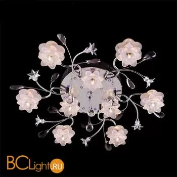 Потолочная люстра Eurosvet Джорджия 4853/9 хром/синий+красный+фиолетовый