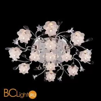 Потолочная люстра Eurosvet Джорджия 4853/13 хром/синий+красный+фиолетовый