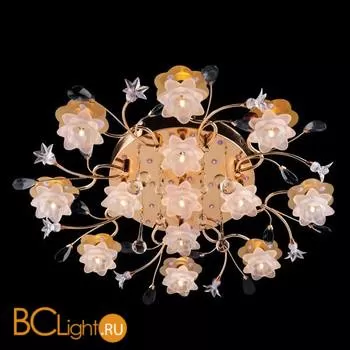 Потолочная люстра Eurosvet Джорджия 4853/13 золото/синий+красный+фиолетовый