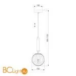 Подвесной светильник Eurosvet Joy 50208/1 прозрачный - Фото 1