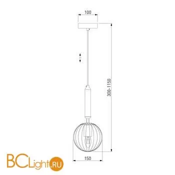 Подвесной светильник Eurosvet Joy 50208/1 дымчатый - Фото 1