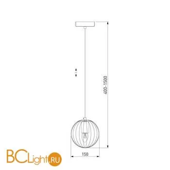 Подвесной светильник Eurosvet Juno 50207/1 бордовый - Фото 1