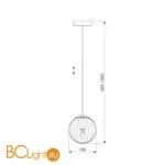 Подвесной светильник Eurosvet Juno 50207/1 дымчатый - Фото 3