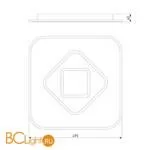 Потолочный светильник Eurosvet Just 90218/1 белый / серый - Фото 1