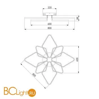 Люстра Eurosvet Kalifea 90081/8 хром 00000083222 - Фото 6