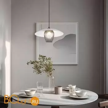 Подвесной светильник Eurosvet Kamari new 50259/1 белый/дымчатый a064949 - Фото 2