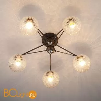 Потолочная люстра Eurosvet Karo 70077/5 графит - Фото 1