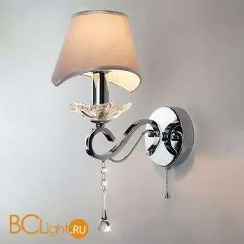 Бра Eurosvet Kelly 10085/1 хром/прозрачный хрусталь Strotskis