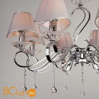 Люстра Eurosvet Kelly 10085/8 хром/прозрачный хрусталь Strotskis - Фото 3