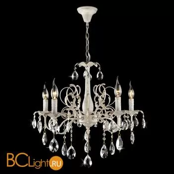 Люстра Eurosvet Kiva 3113/5 белый с золотом/прозрачный хрусталь Strotskis - Фото 0